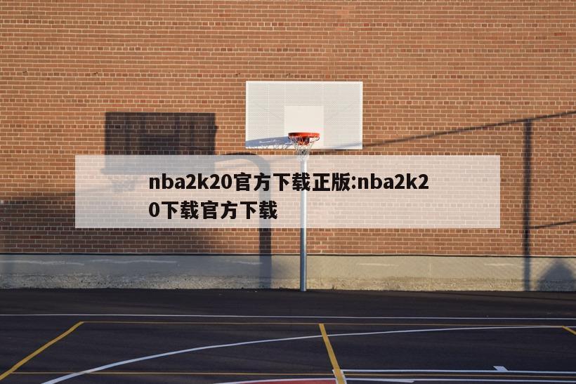 nba2k20官方下载正版:nba2k20下载官方下载